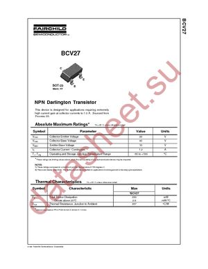 BCV27 datasheet  